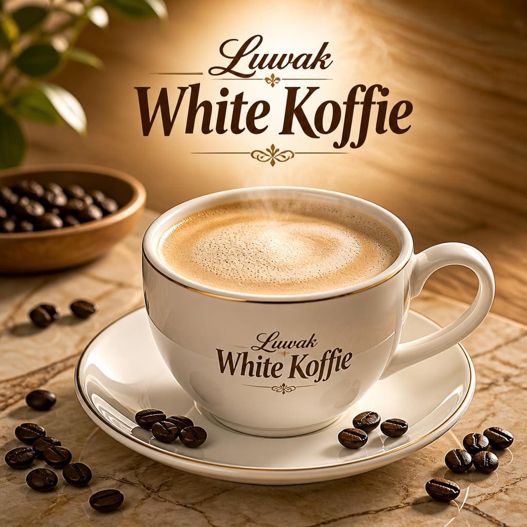 Luwak White Koffie Warkop Fresh dengan rasa white coffee creamy